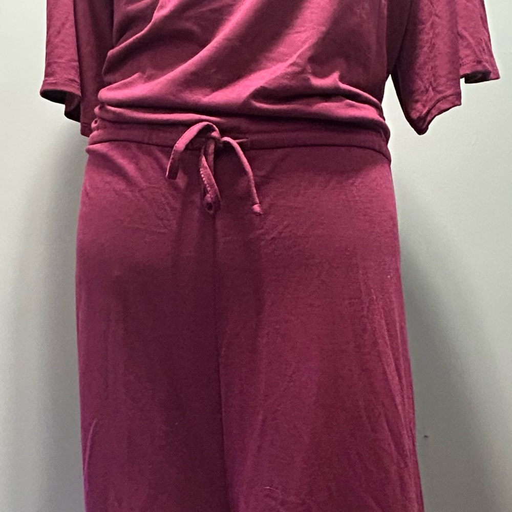 LuLaRoe 3x Xanthe Jumpsuit in Wine - Picture 2 of 3